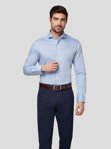 Blue Cutaway Collar Shirt Blue Cutaway Collar Shirt