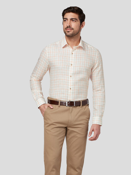 Captiva Linen Check Shirt
