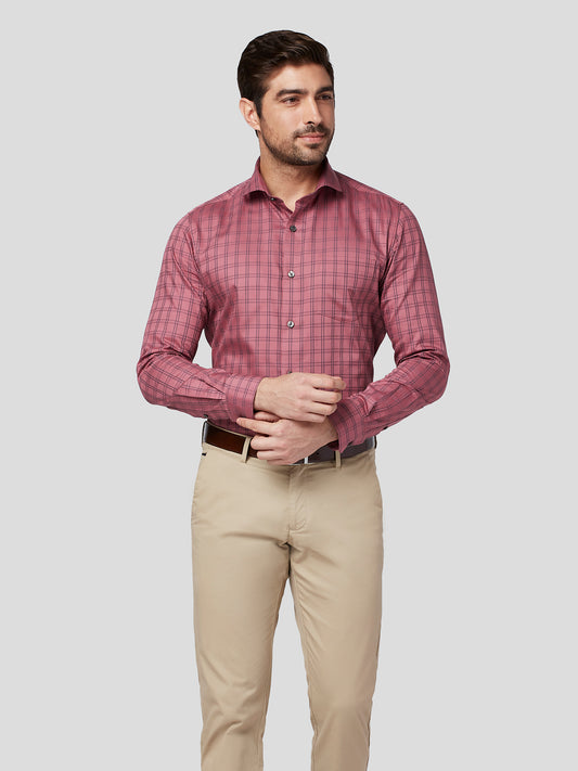 Elysia Satin Check Shirt