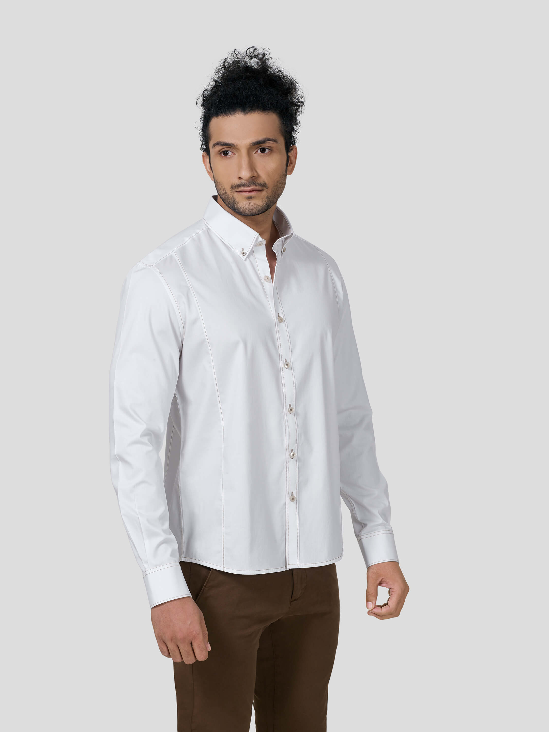 Reflection Button Down Untuck Shirt - Zest Mélange Reflection Button Down Untuck Shirt - Zest Mélange