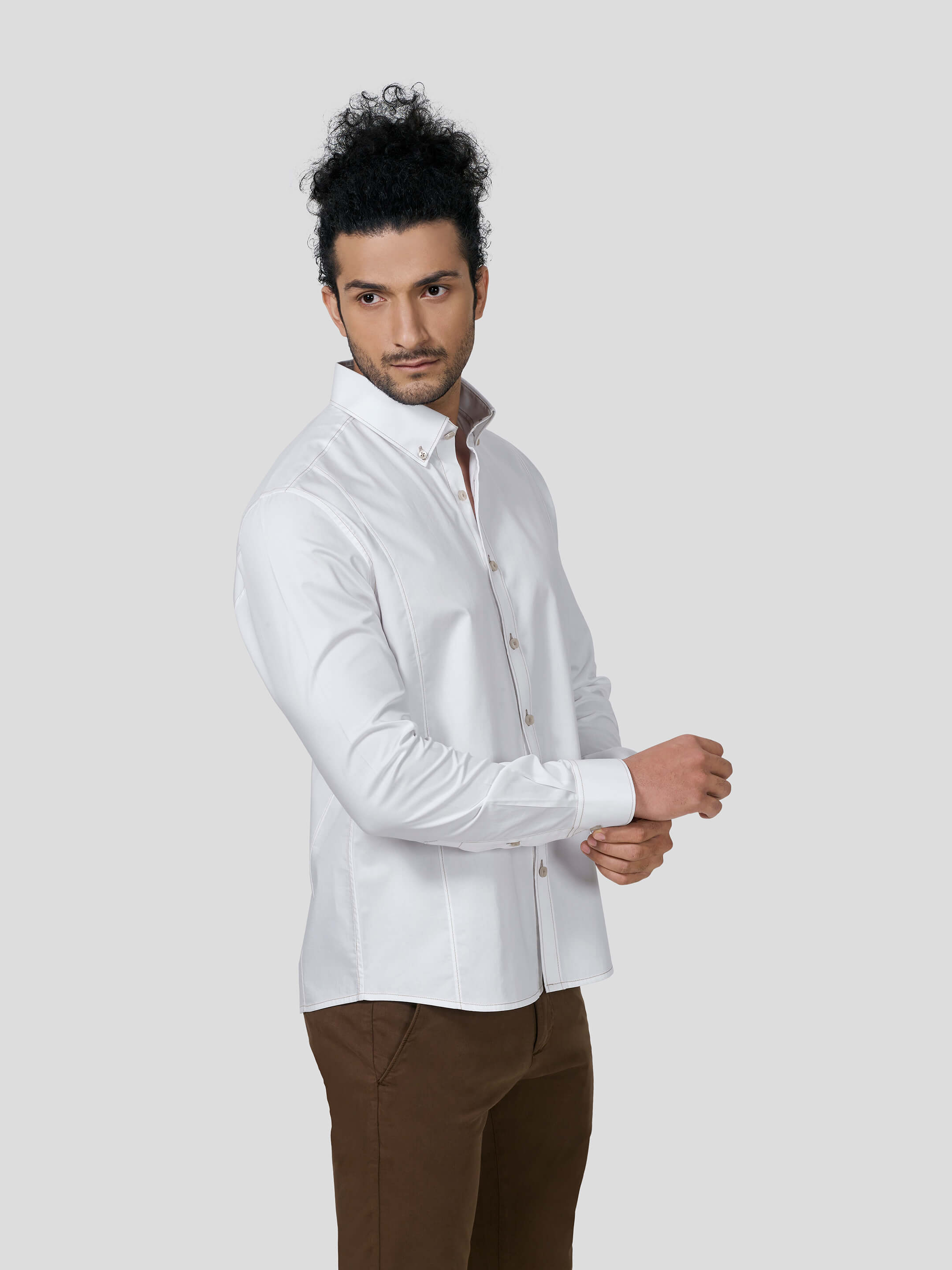 Reflection Button Down Untuck Shirt - Zest Mélange Reflection Button Down Untuck Shirt - Zest Mélange
