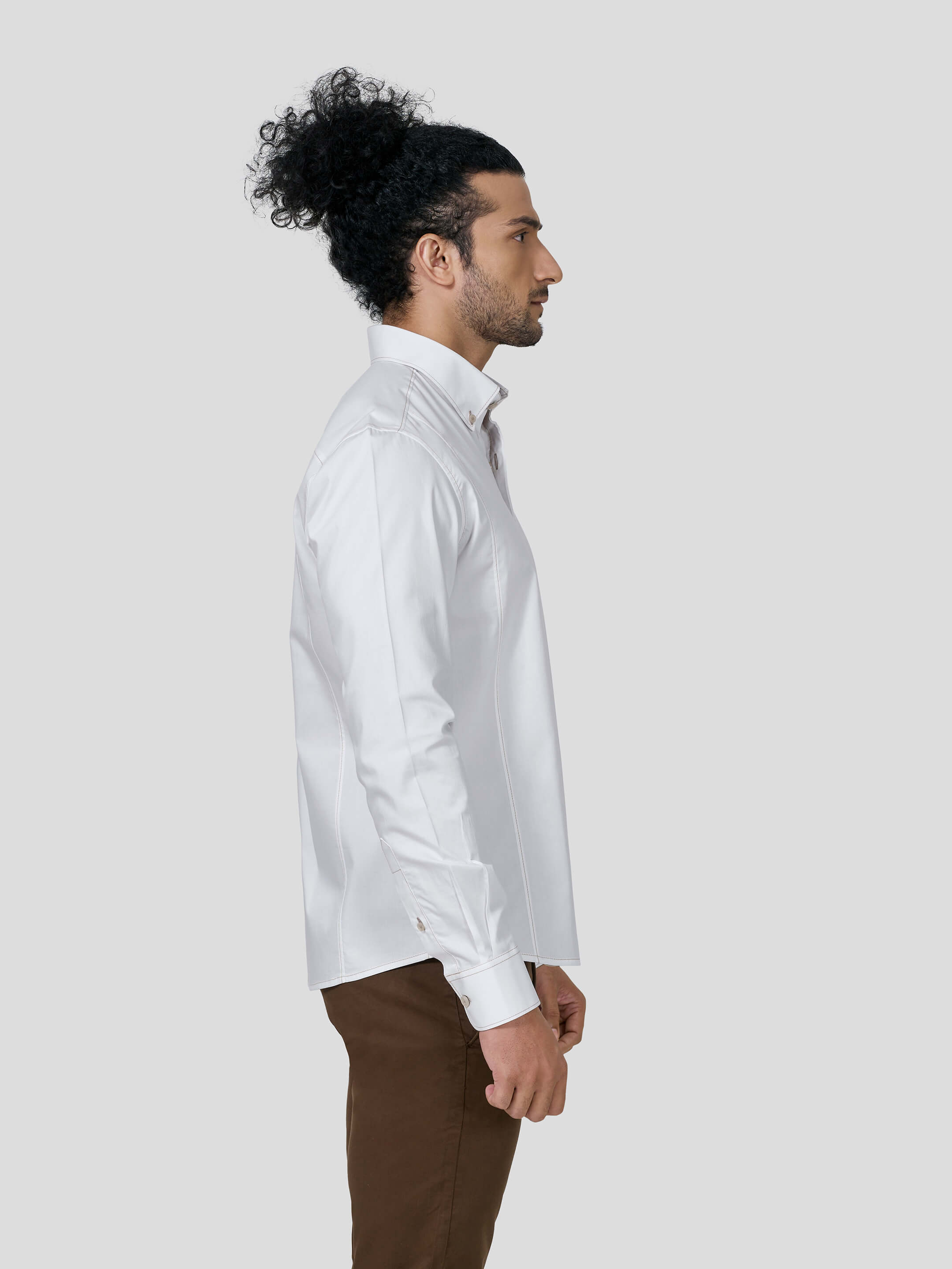 Reflection Button Down Untuck Shirt - Zest Mélange Reflection Button Down Untuck Shirt - Zest Mélange