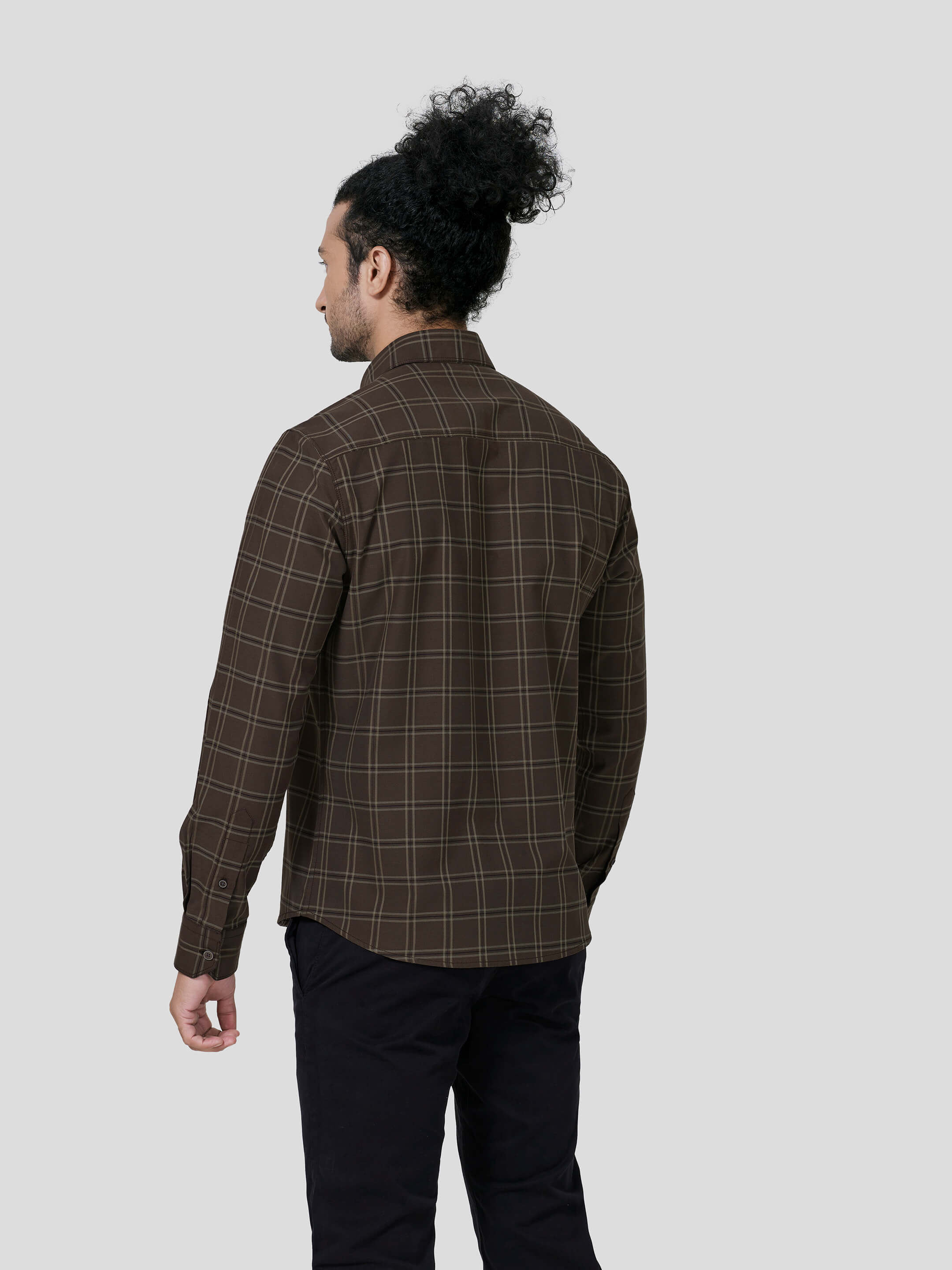 Perseverance Button Down Untuck Check Shirt - Zest Mélange Perseverance Button Down Untuck Check Shirt - Zest Mélange