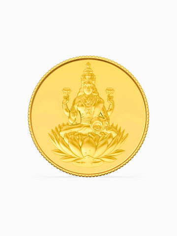 10 Gram 999 Purity Goddess Laxmi Gold Coin - Zest Mélange  10 Gram 999 Purity Goddess Laxmi Gold Coin - Zest Mélange