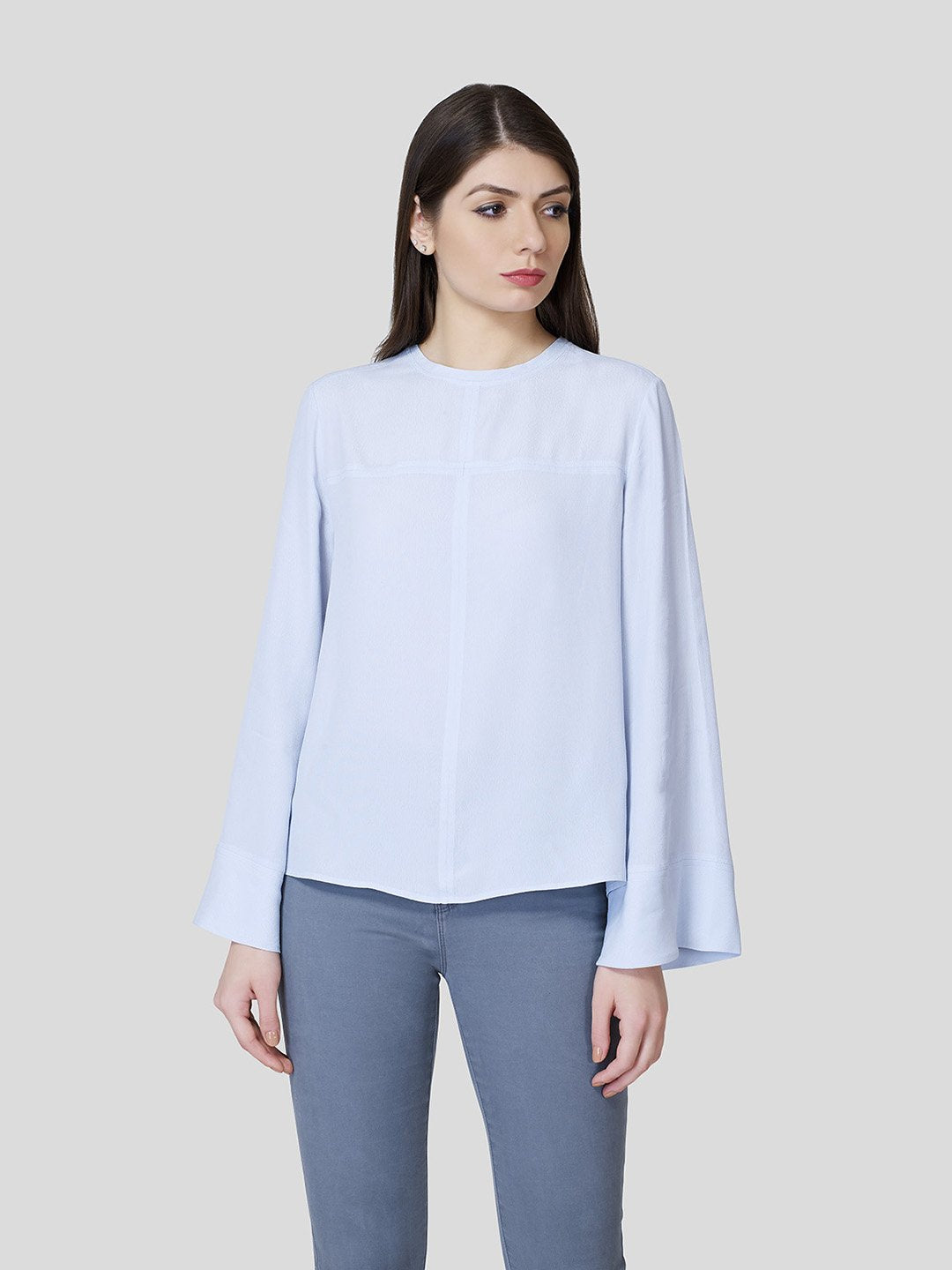 A-Line Paneled Top - Zest Mélange  A-Line Paneled Top - Zest Mélange