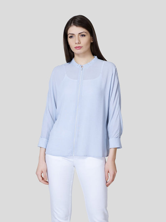 Zip Through Blouson - Zest Mélange