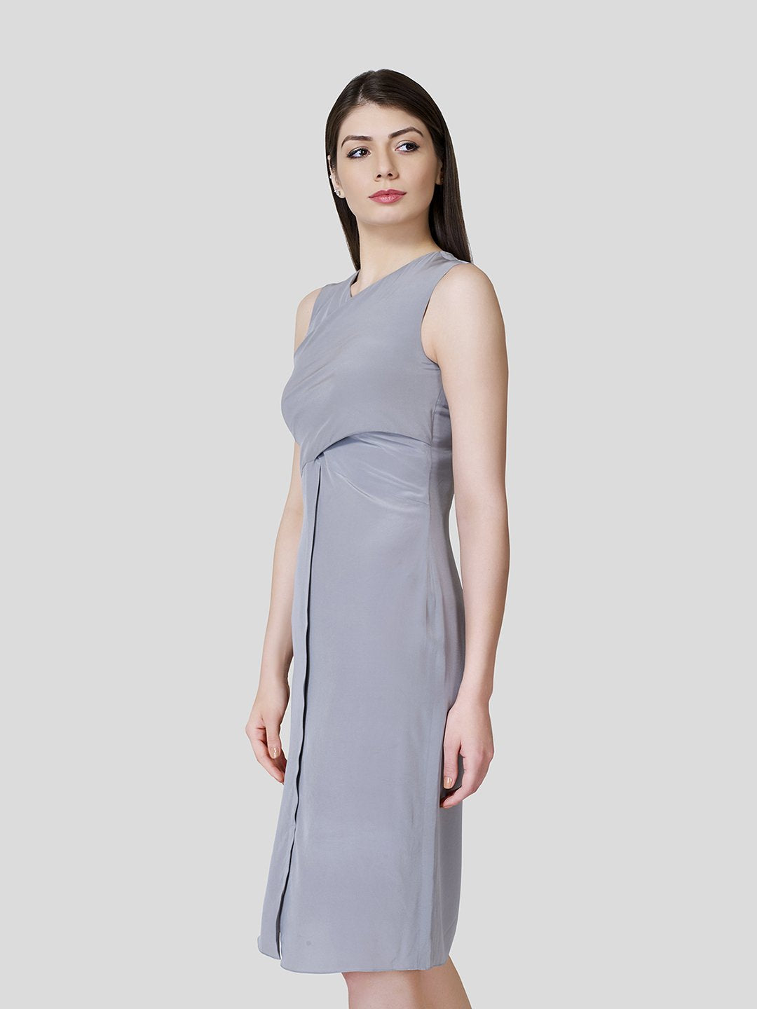 Overlapped Front Dress - Zest Mélange  Overlapped Front Dress - Zest Mélange