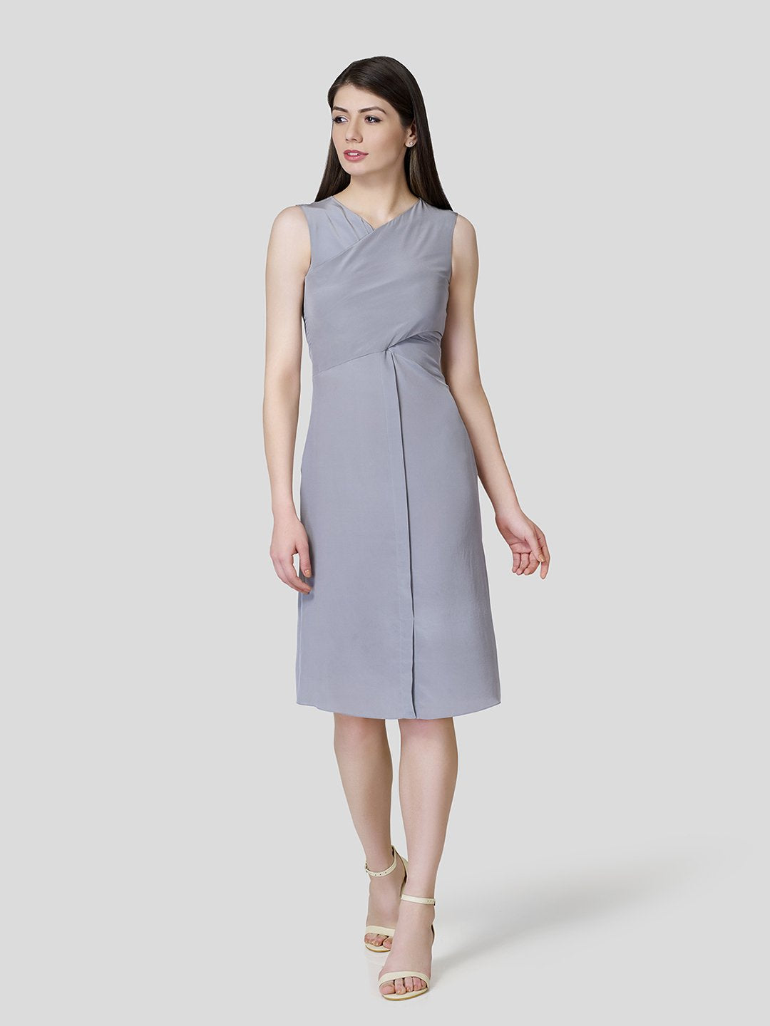 Overlapped Front Dress - Zest Mélange  Overlapped Front Dress - Zest Mélange