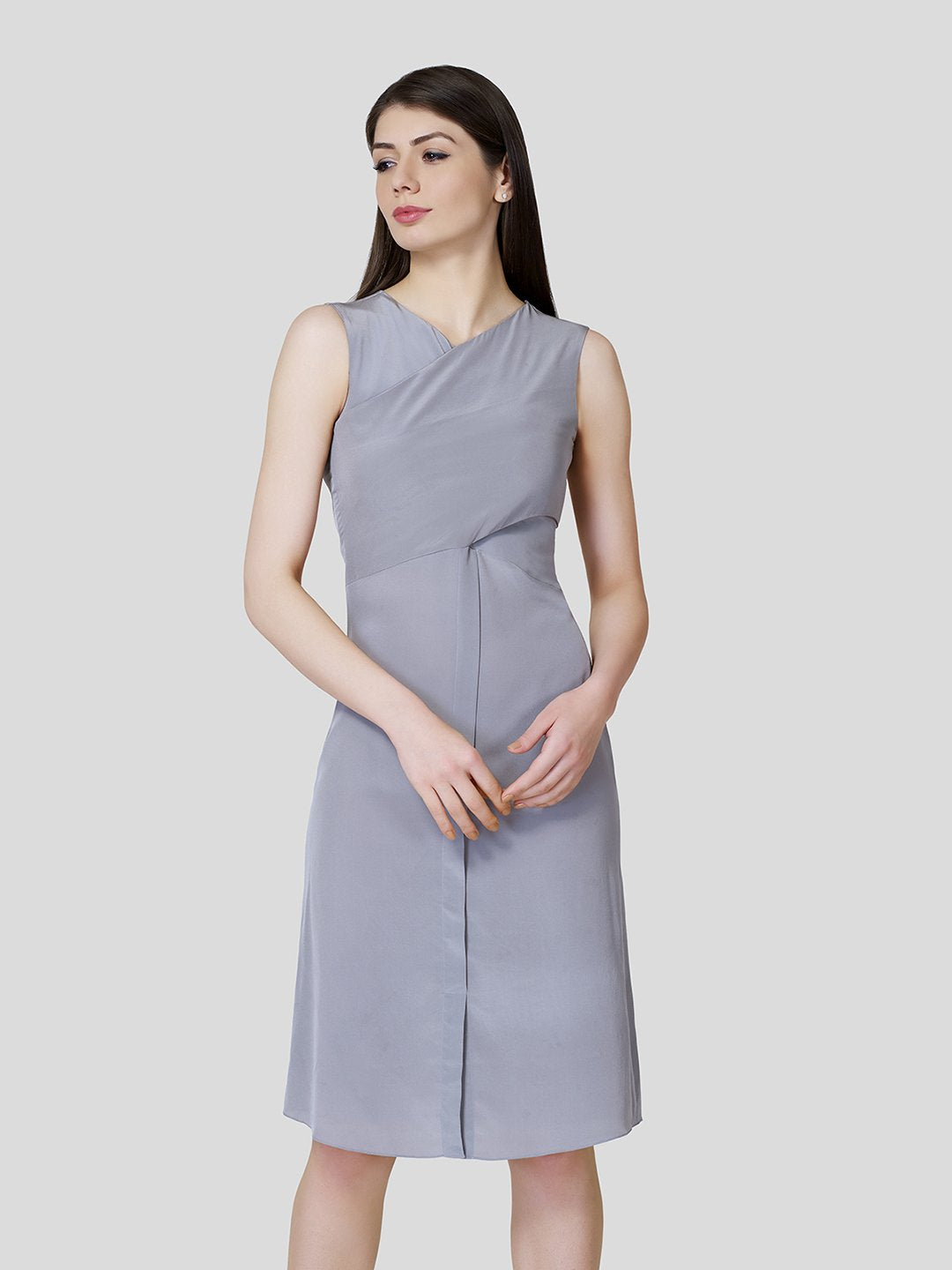 Overlapped Front Dress - Zest Mélange  Overlapped Front Dress - Zest Mélange
