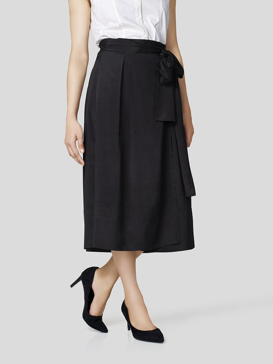 Box Pleated Warp-A-Round Skirt - Zest Mélange