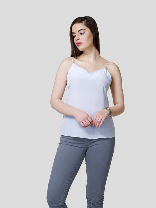 Strappy Camisole With Overlap Detail - Zest Mélange