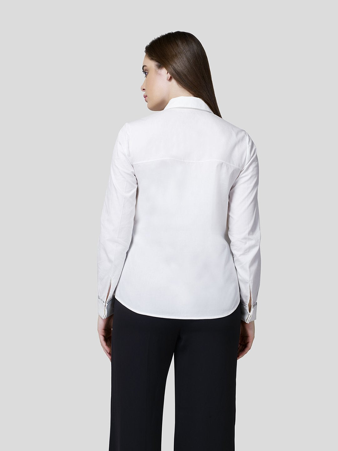 Stripe Piping Detail Shirt - Zest Mélange  Stripe Piping Detail Shirt - Zest Mélange