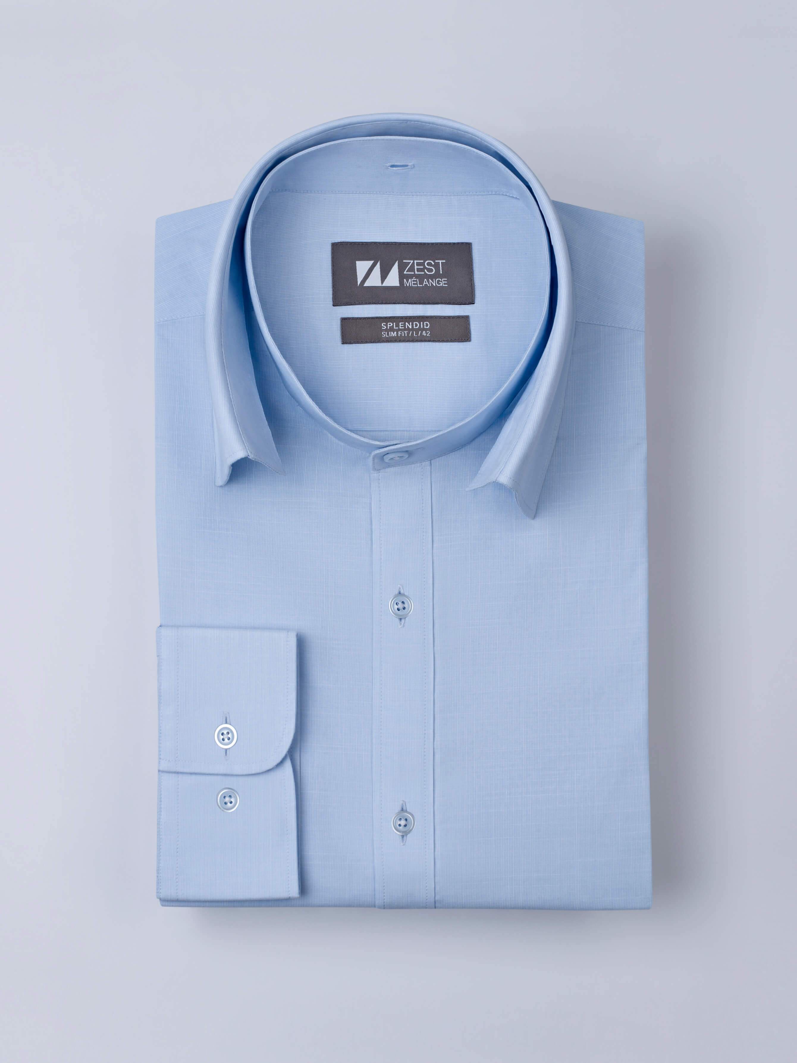Detachable Collar Shirt - Zest Mélange Detachable Collar Shirt - Zest Mélange