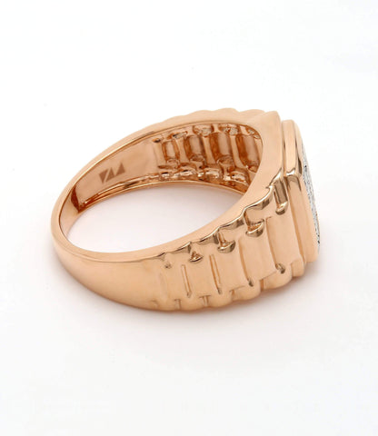 Real Diamond Mens Two Tone Ring - Zest Mélange  Real Diamond Mens Two Tone Ring - Zest Mélange