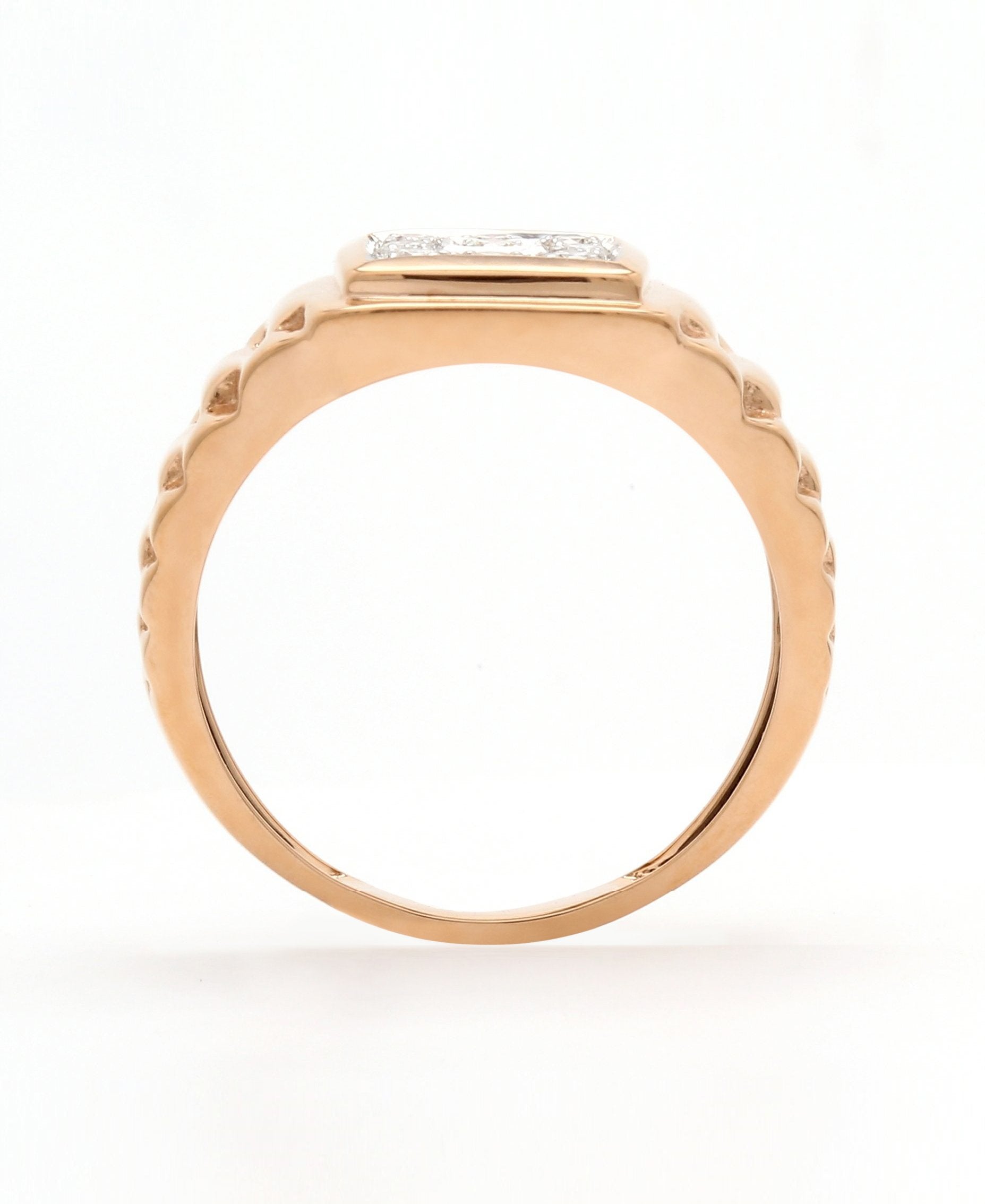 Real Diamond Mens Two Tone Ring - Zest Mélange  Real Diamond Mens Two Tone Ring - Zest Mélange