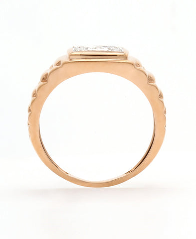 Real Diamond Mens Two Tone Ring - Zest Mélange  Real Diamond Mens Two Tone Ring - Zest Mélange