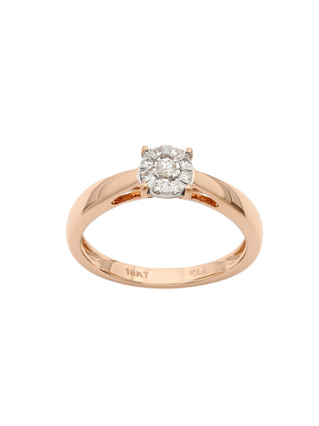 Real Diamond Illussion Cluster Ring - Zest Mélange  Real Diamond Illussion Cluster Ring - Zest Mélange