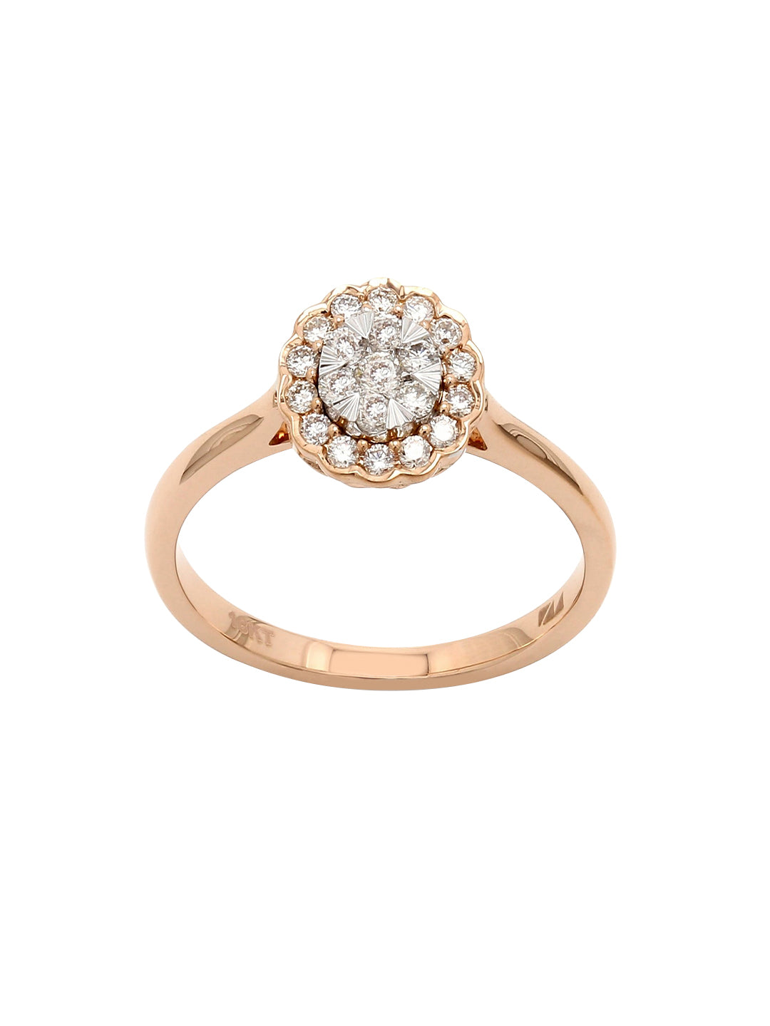 Real Diamond Illussion Cluster Ring - Zest Mélange  Real Diamond Illussion Cluster Ring - Zest Mélange