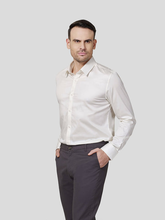 Cream Classic Shirt - Zest Mélange