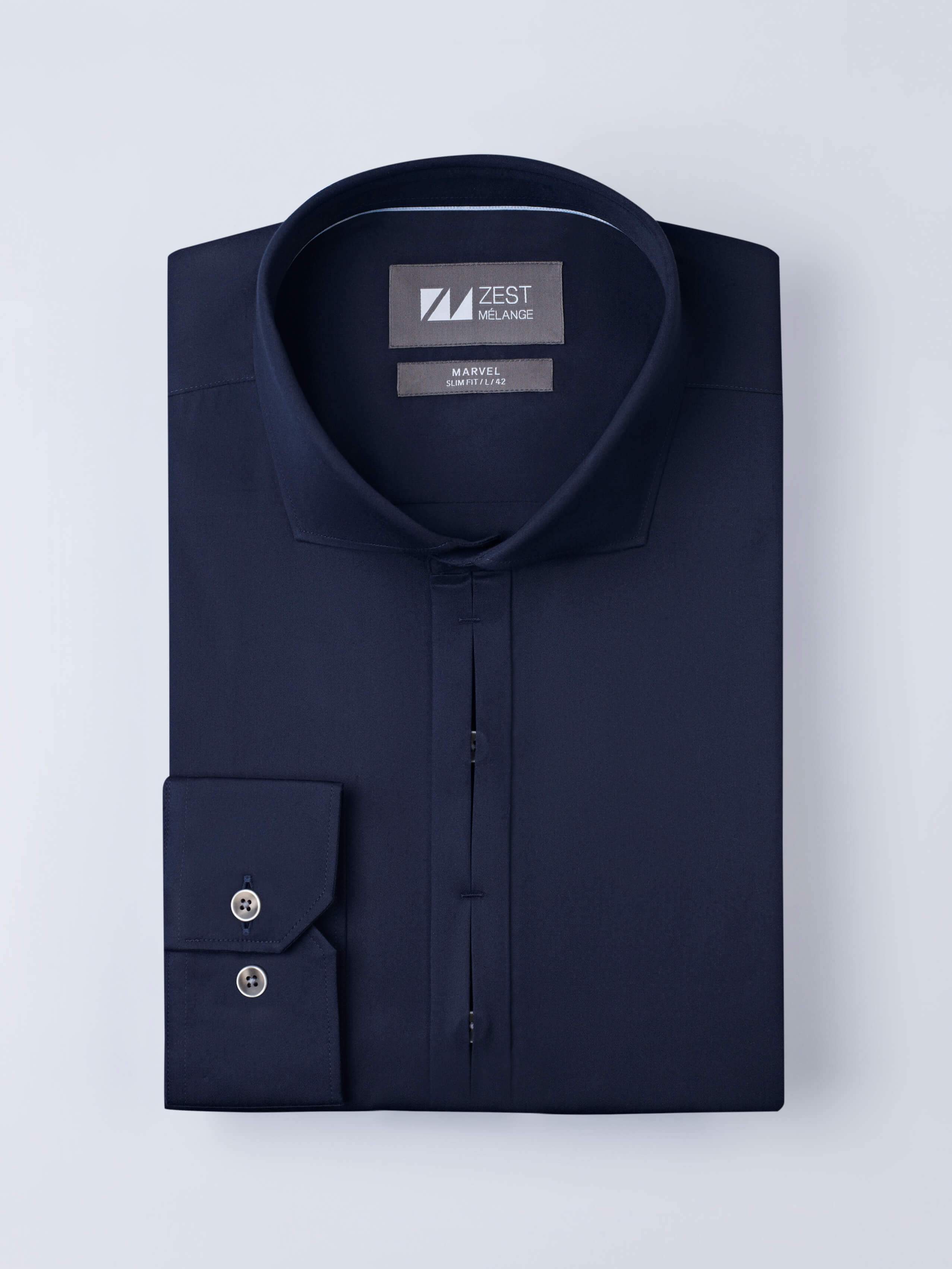 Pleated Placket Shirt - Zest Mélange Pleated Placket Shirt - Zest Mélange