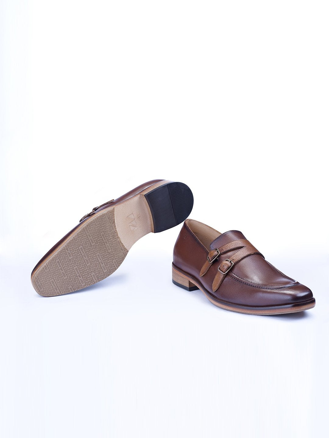 Double Buckle Monk Shoes - Zest Mélange  Double Buckle Monk Shoes - Zest Mélange