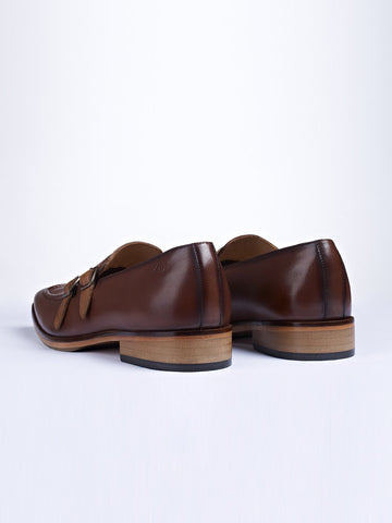 Double Buckle Monk Shoes - Zest Mélange  Double Buckle Monk Shoes - Zest Mélange