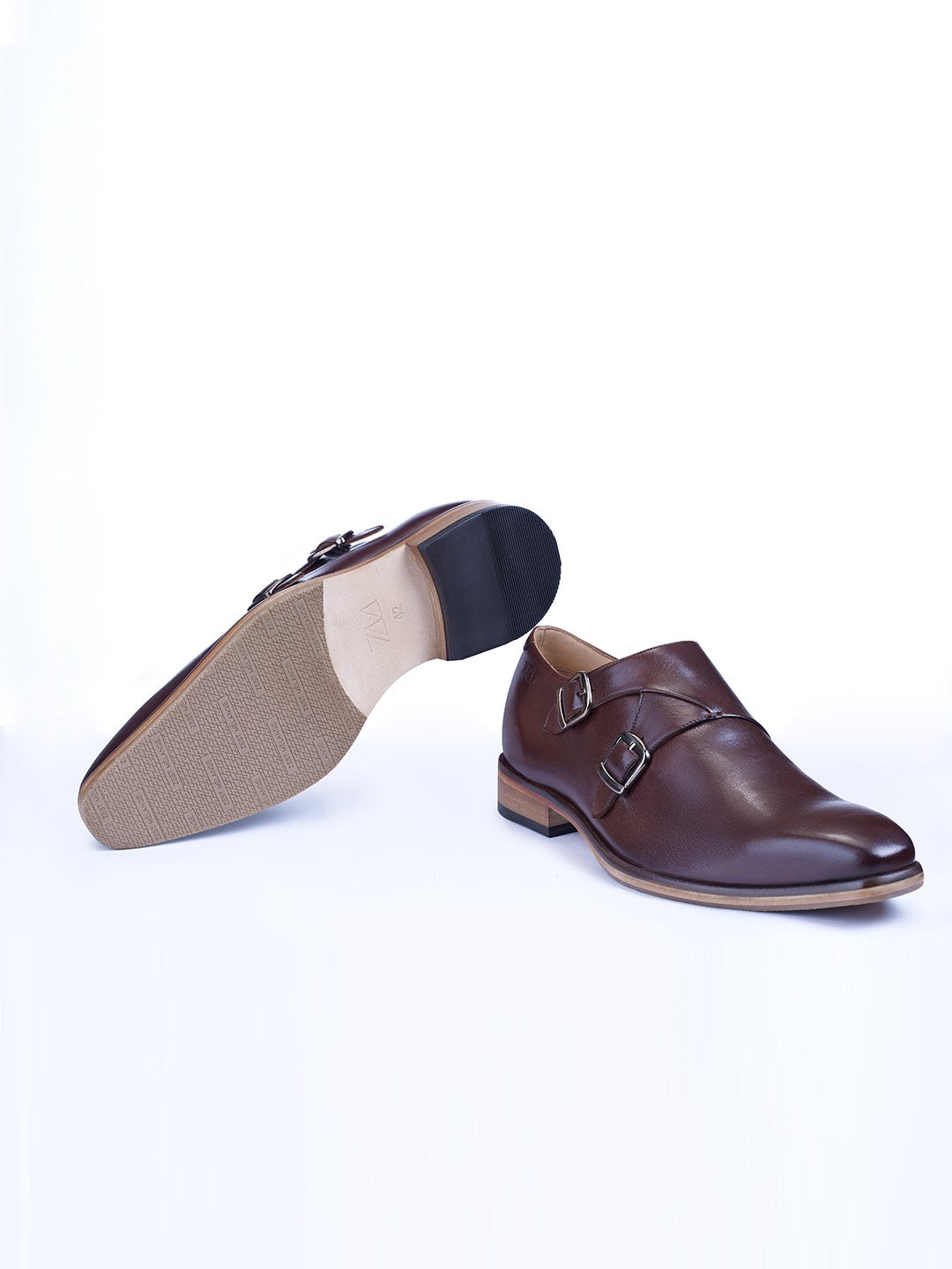 Classic Double Buckle Monk Shoes - Zest Mélange  Classic Double Buckle Monk Shoes - Zest Mélange