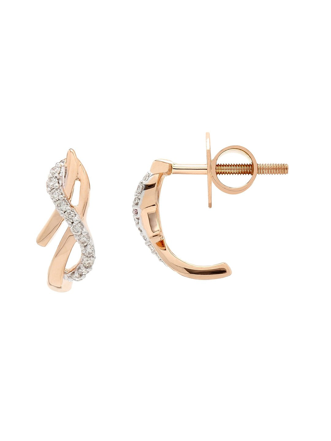 Real Diamond Stud Earring - Zest Mélange  Real Diamond Stud Earring - Zest Mélange