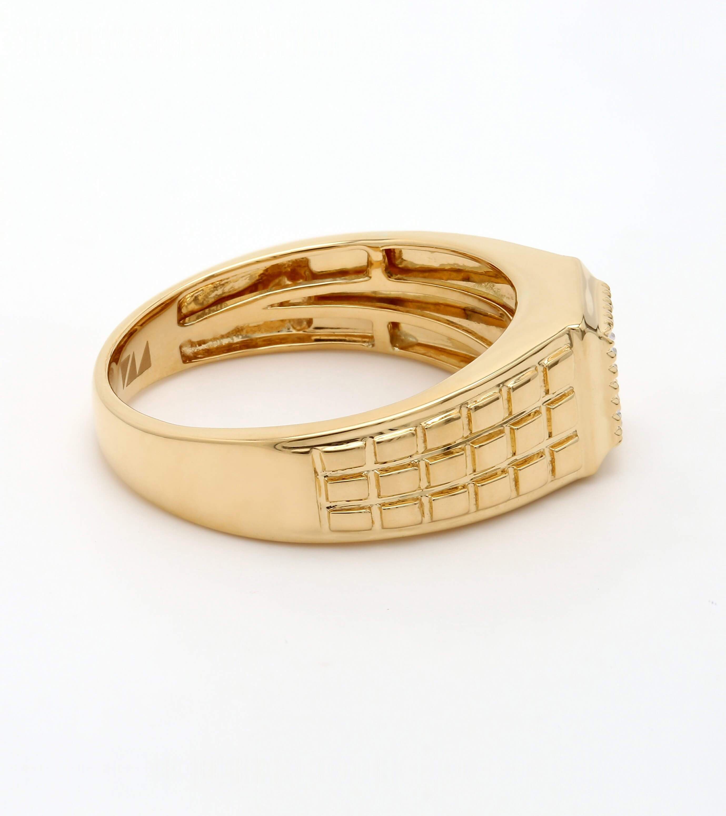 Real Diamond Mens Princess Diamond Ring - Zest Mélange  Real Diamond Mens Princess Diamond Ring - Zest Mélange