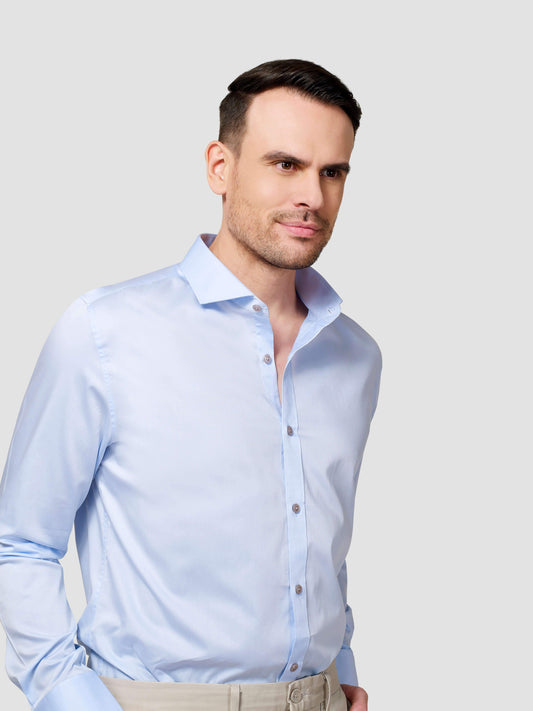 Classic Cut Way Collar Shirt - Zest Mélange