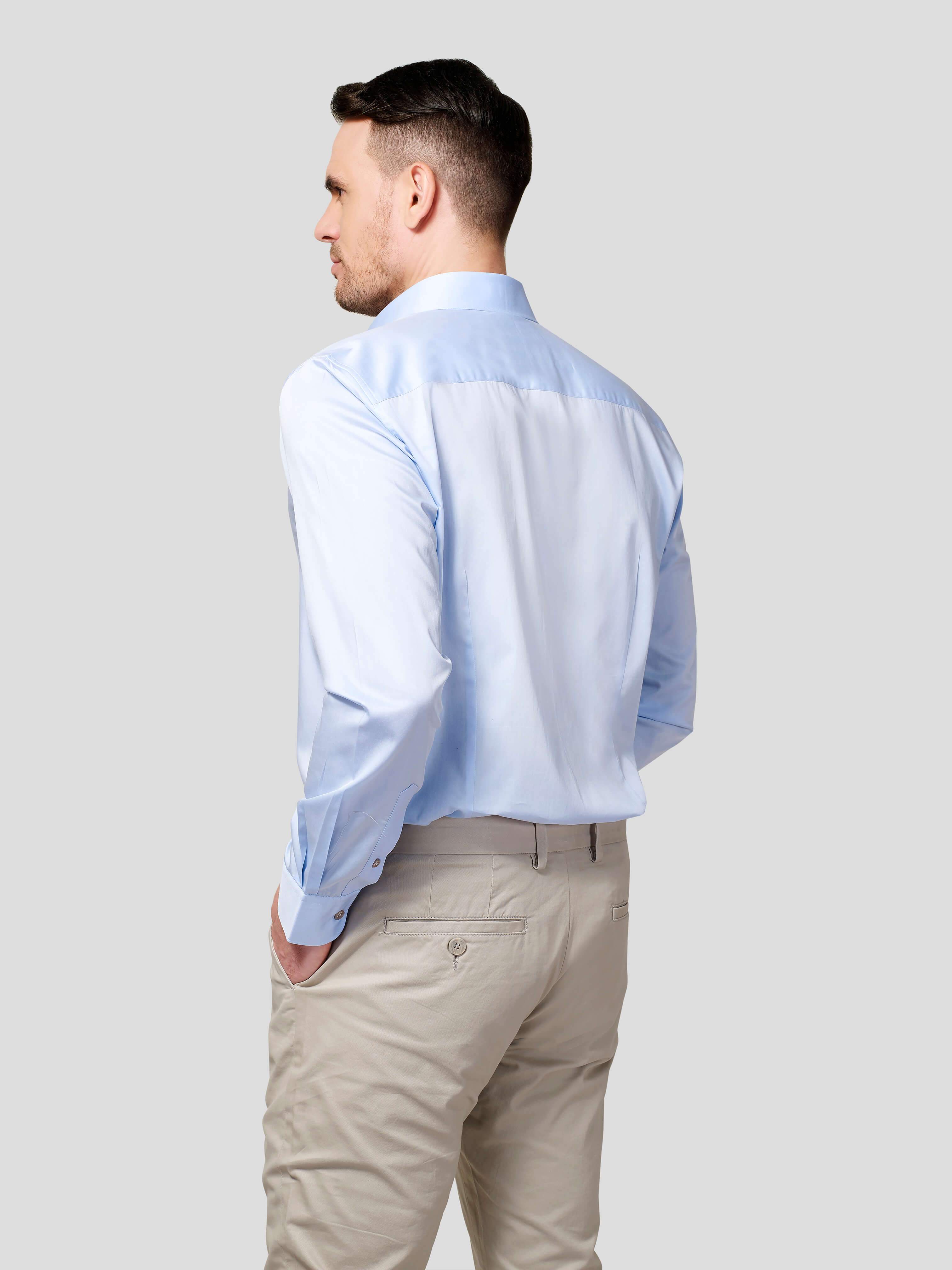 Classic Cut Way Collar Shirt - Zest Mélange Classic Cut Way Collar Shirt - Zest Mélange