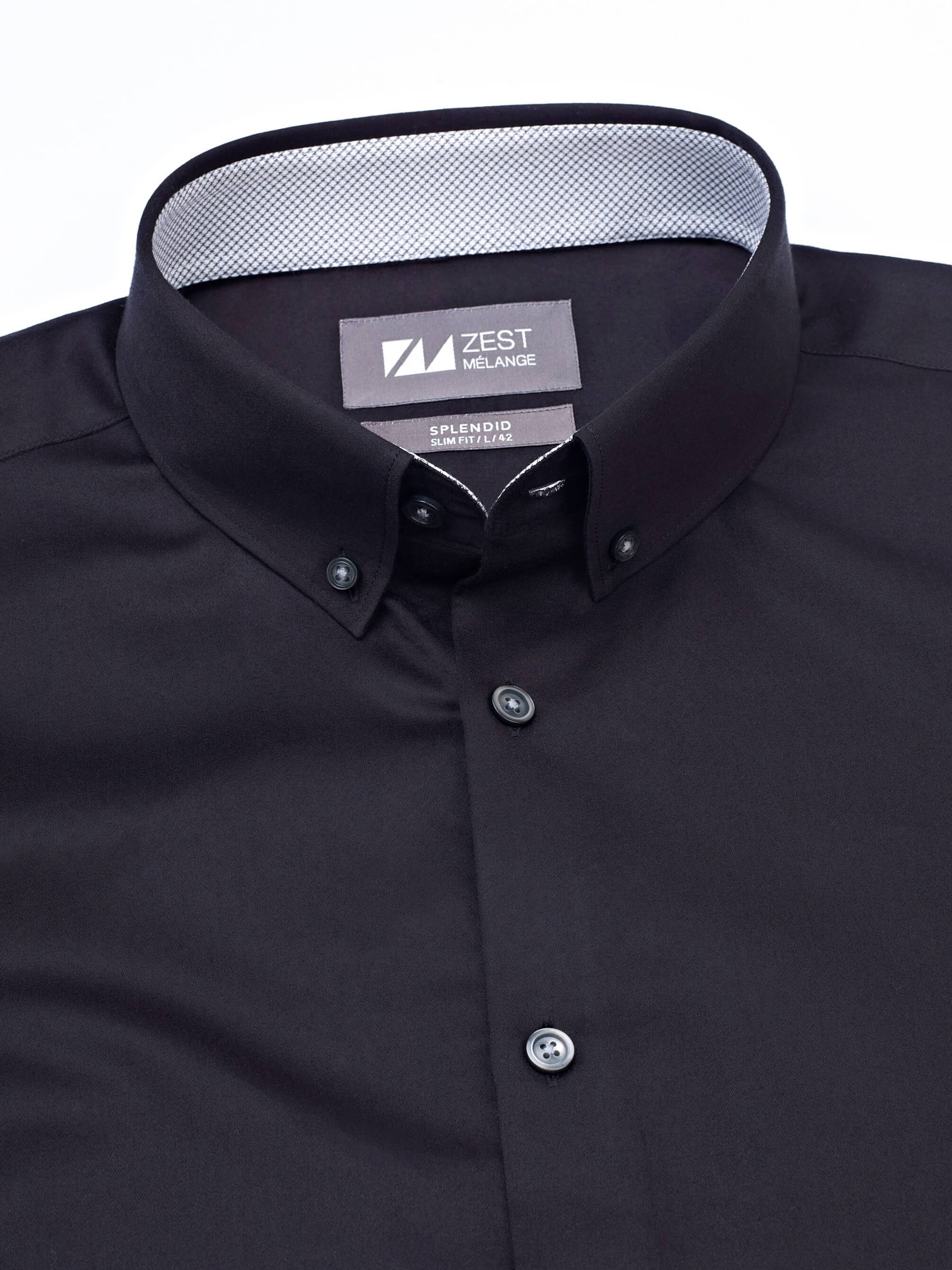 Classic Black Shirt - Zest Mélange Classic Black Shirt - Zest Mélange