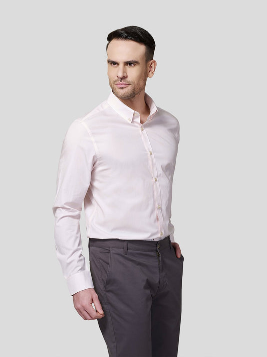 Pink Button Down Collar Shirt - Zest Mélange