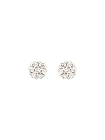Real Diamond Cluster Stud Earring (Rose Gold) - Zest Mélange  Real Diamond Cluster Stud Earring (Rose Gold) - Zest Mélange