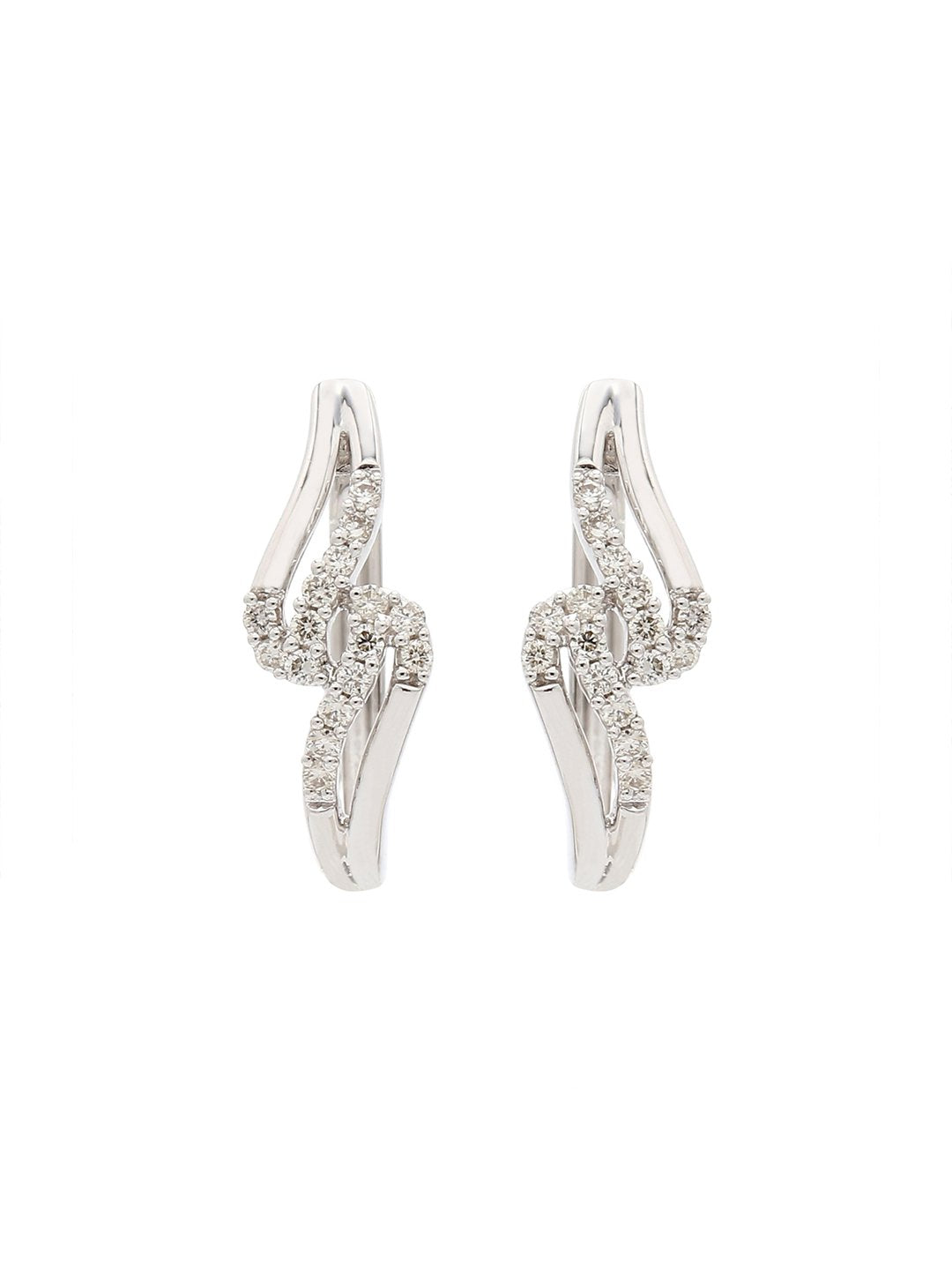 Real Diamond Hoop Earring - Zest Mélange  Real Diamond Hoop Earring - Zest Mélange