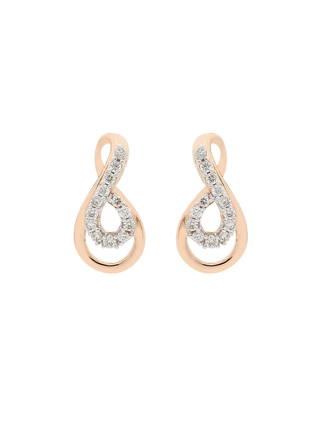 Real Diamond Stud Earring - Zest Mélange  Real Diamond Stud Earring - Zest Mélange