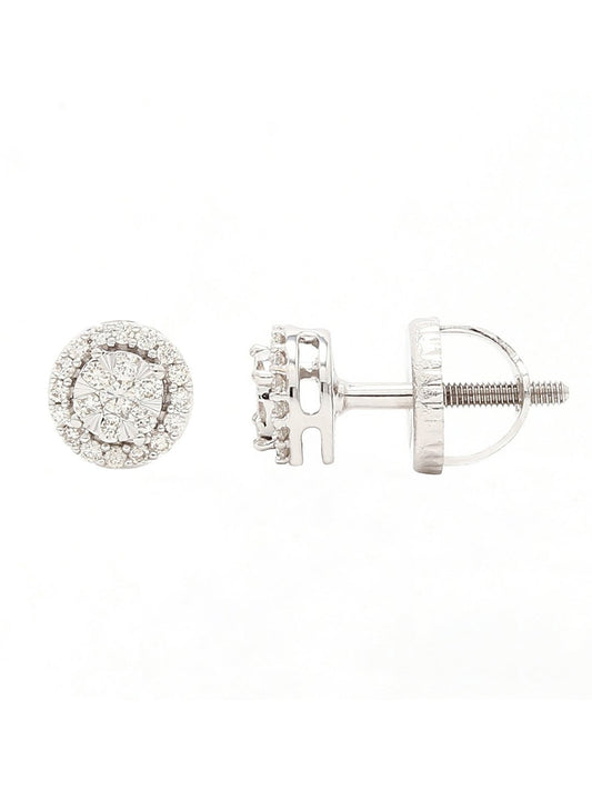 Real Diamond Illussion Cluster Stud Earring - Zest Mélange