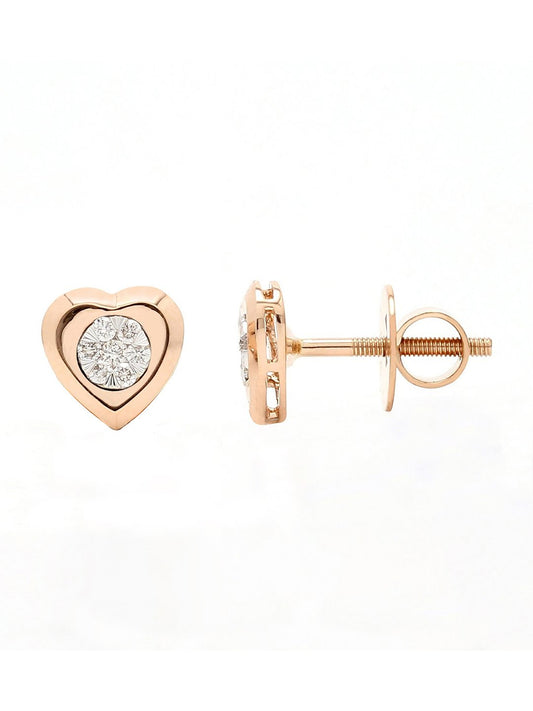 Real Diamond Illussion Cluster Stud Earring - Zest Mélange