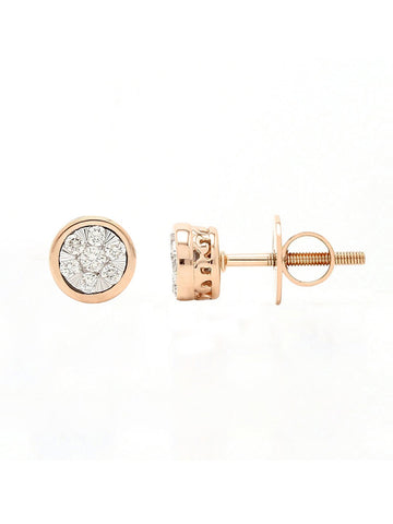 Real Diamond Illussion Cluster Stud Earring - Zest Mélange  Real Diamond Illussion Cluster Stud Earring - Zest Mélange