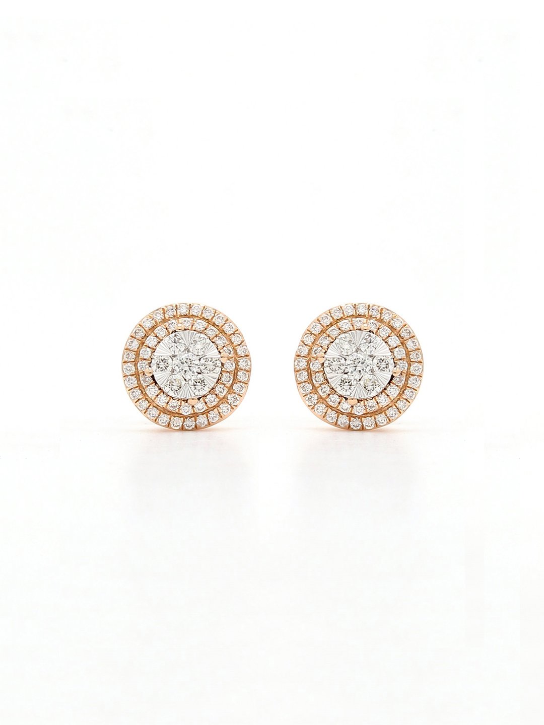 Real Diamond Illussion Cluster Stud Earring - Zest Mélange  Real Diamond Illussion Cluster Stud Earring - Zest Mélange