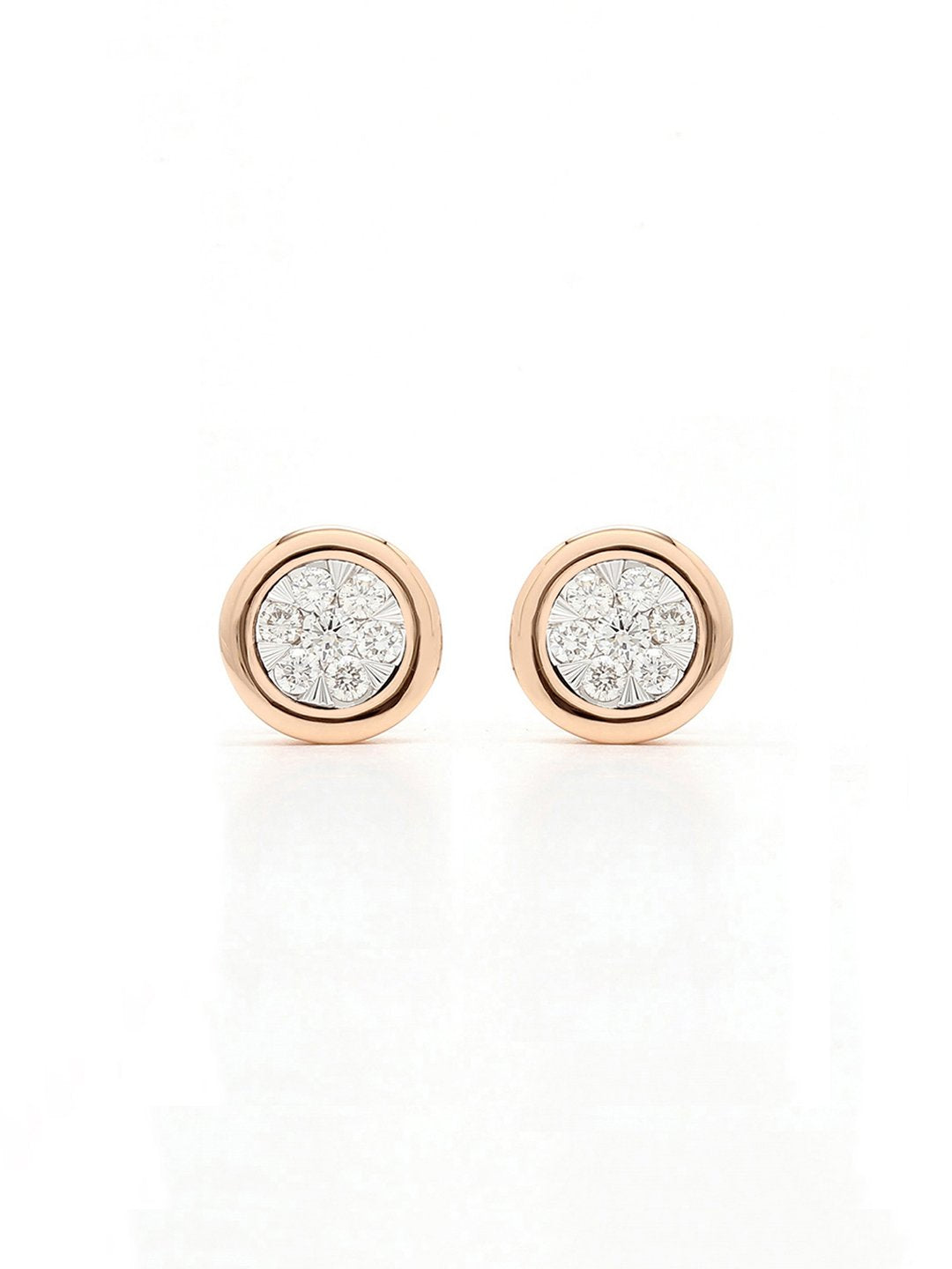 Real Diamond Illussion Cluster Stud Earring - Zest Mélange  Real Diamond Illussion Cluster Stud Earring - Zest Mélange
