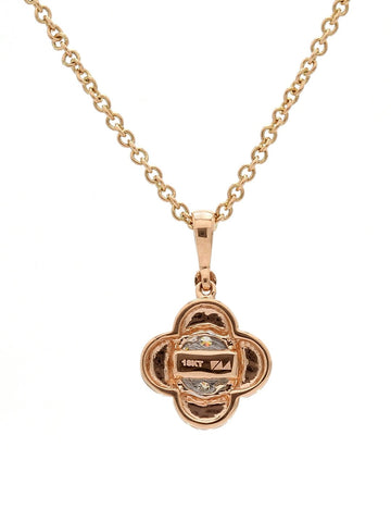 Real Diamond Illussion Cluster Pendant With Chain - Zest Mélange  Real Diamond Illussion Cluster Pendant With Chain - Zest Mélange