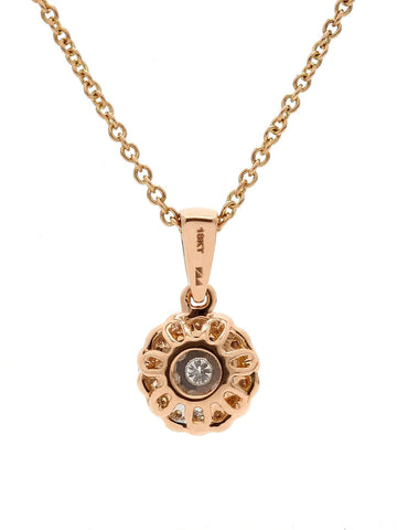 Real Diamond Illussion Cluster Pendant With Chain - Zest Mélange  Real Diamond Illussion Cluster Pendant With Chain - Zest Mélange