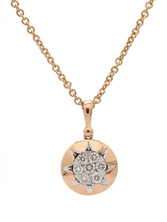 Real Diamond Illussion Cluster Pendant With Chain - Zest Mélange