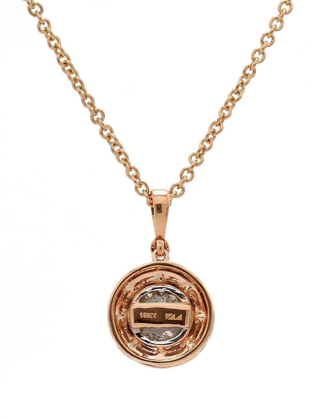 Real Diamond Illussion Cluster Pendant With Chain - Zest Mélange  Real Diamond Illussion Cluster Pendant With Chain - Zest Mélange