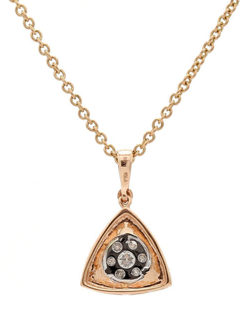 Real Diamond Illussion Cluster Pendant With Chain - Zest Mélange  Real Diamond Illussion Cluster Pendant With Chain - Zest Mélange