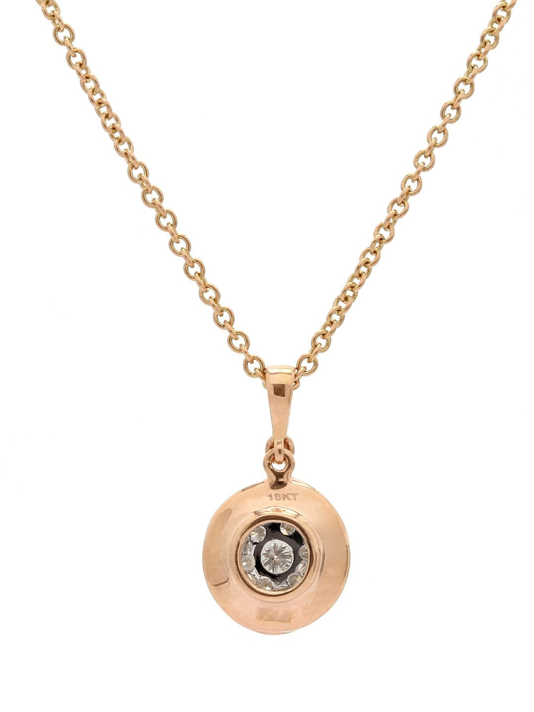 Real Diamond Illussion Cluster Pendant With Chain - Zest Mélange  Real Diamond Illussion Cluster Pendant With Chain - Zest Mélange