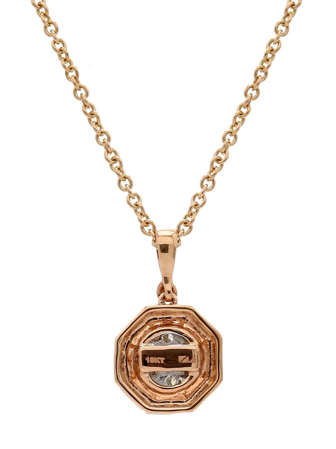 Real Diamond Illussion Cluster Pendant With Chain - Zest Mélange  Real Diamond Illussion Cluster Pendant With Chain - Zest Mélange