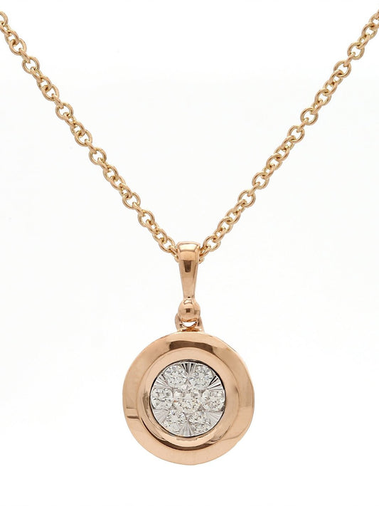 Real Diamond Illussion Cluster Pendant With Chain - Zest Mélange