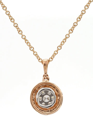 Real Diamond Illussion Cluster Pendant With Chain - Zest Mélange  Real Diamond Illussion Cluster Pendant With Chain - Zest Mélange